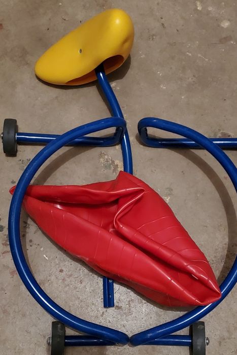 Scaun cu minge mare cauciuc pe roti pozitii dinamice si sănătoase jun.