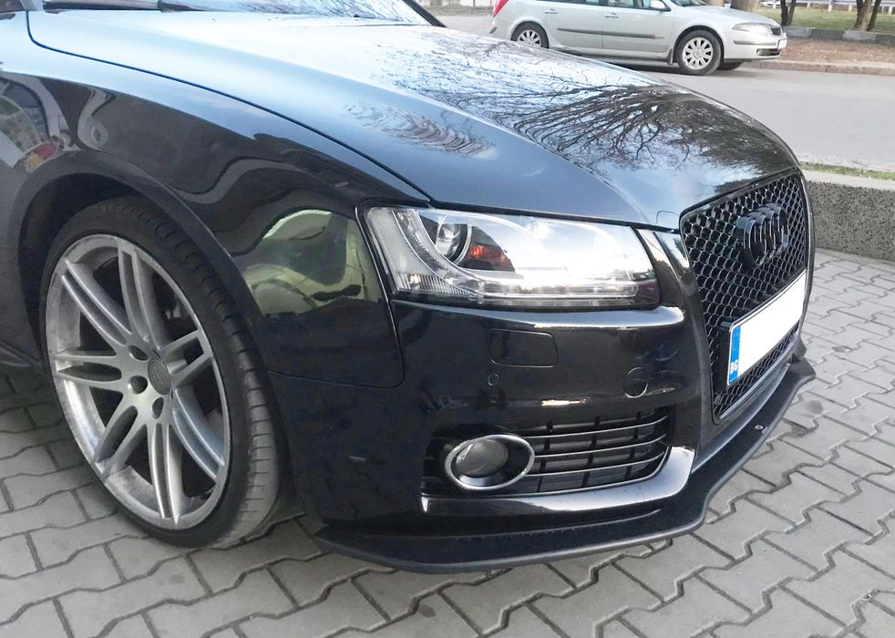 Спойлер за предна S-line броня Maxton design за Audi A5 8Т (2007-2011)