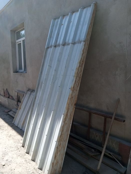 Профлист крашеный металлический бу