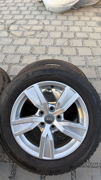 Jante originale Audi 16” + anvelope de iarnă Dunlop