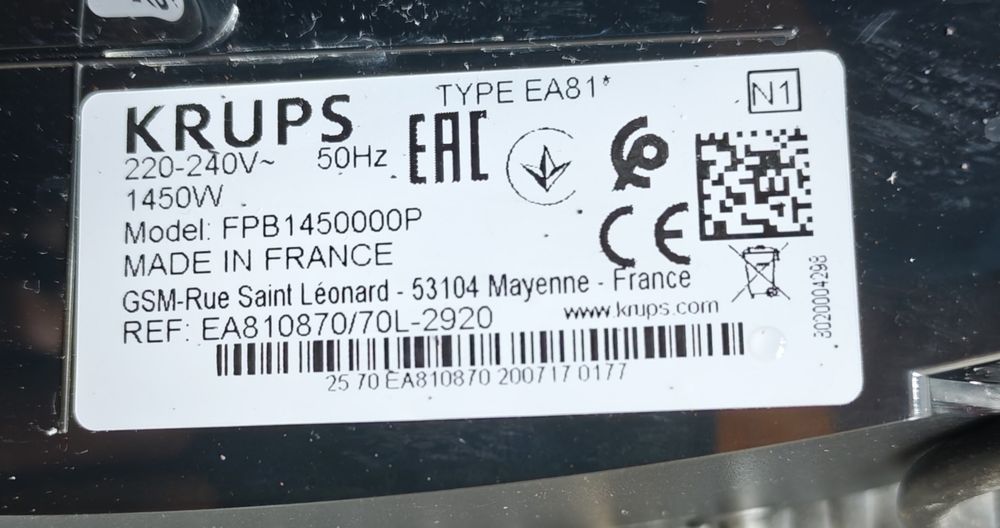 Espressor automat Krups EA81 / Essential – Revizie completă, stare excelentă