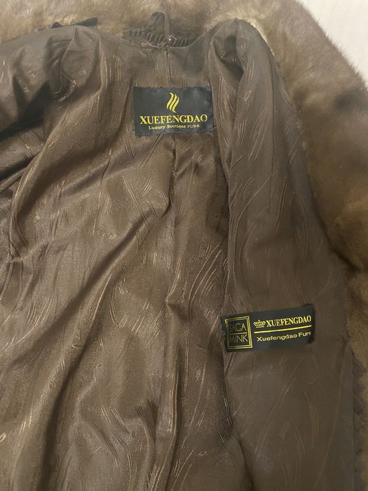 Шуба норка цельная