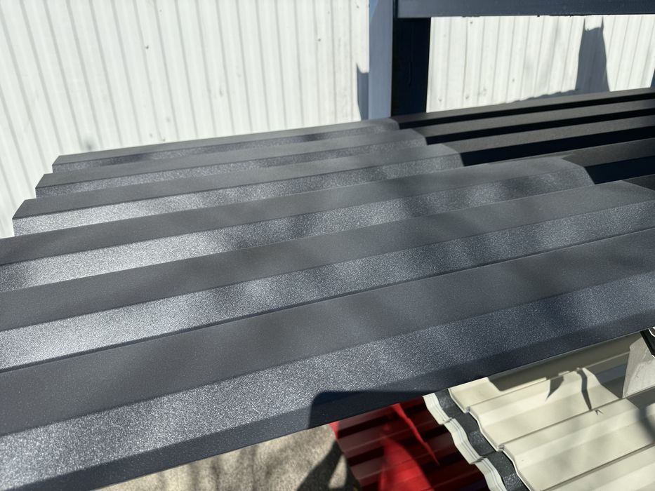 Tablă Cutată Fațadă Gard RAL 7024 gri antracit MAT T35 0,5mm 4,1m 6,1m