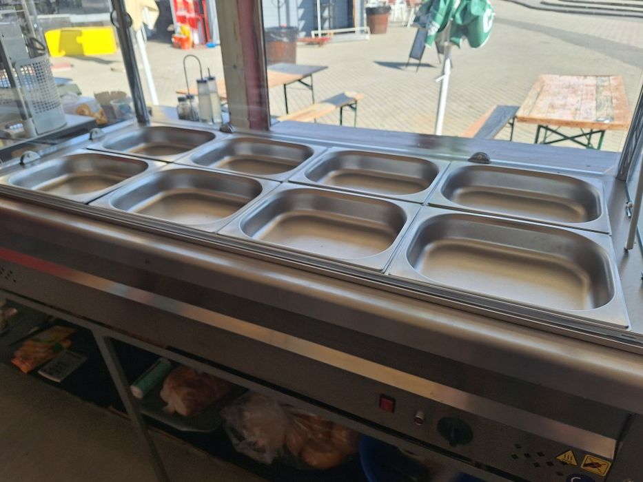 Vitrina calda Bain Marie de banc