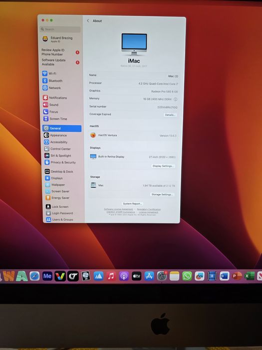 De vanzare iMac Retina 5K 21.5inch din 2017