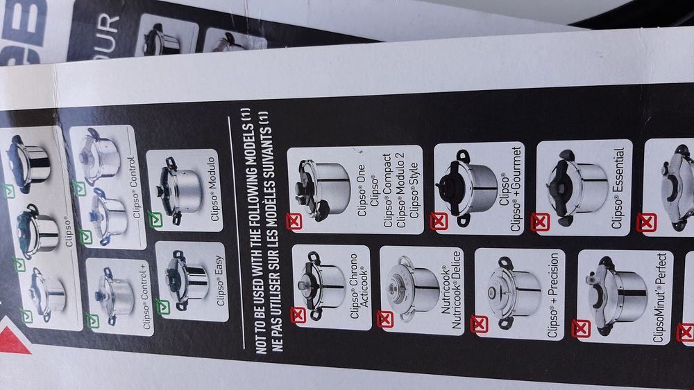 Garnitura oala sub presiune Tefal Clipso 4,5,6 ,7,5 si 8 litri 220mm