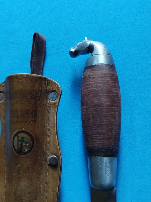 Винтидж Kauhava puukko ловен нож Lisaki Jarvenaa