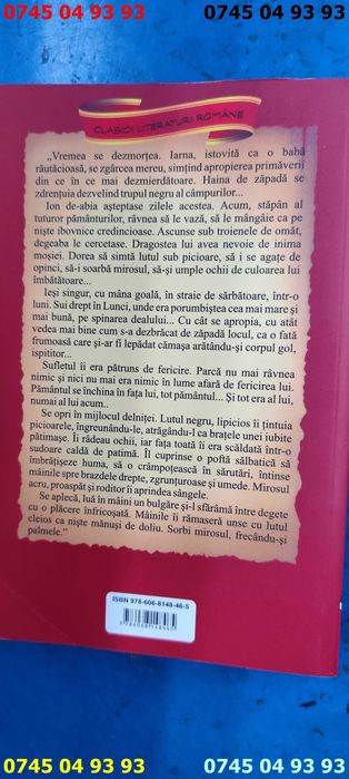 carte carti ION Liviu rebreanu carte noua