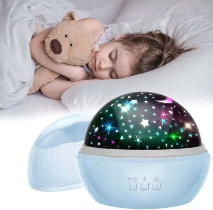 Прожекционна нощна лампа за детска стая