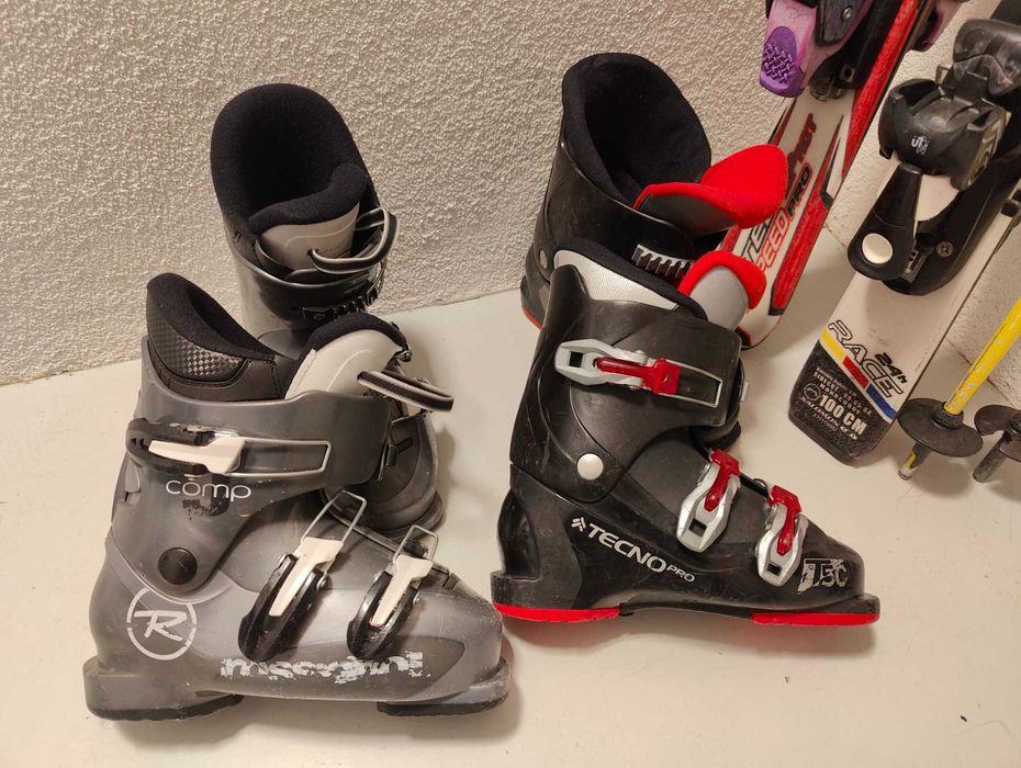 Детски ски (100 и 110 см) , ски-обувки (21)