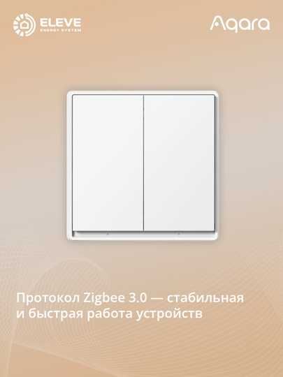 Умный настенный выключатель с нейтралью Aqara E1 | QBKG40LM,QBKG41LM