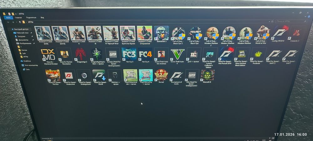 Игровой компьютер i5-7400 и RX 580 DDR4 12 GB много установленных игр