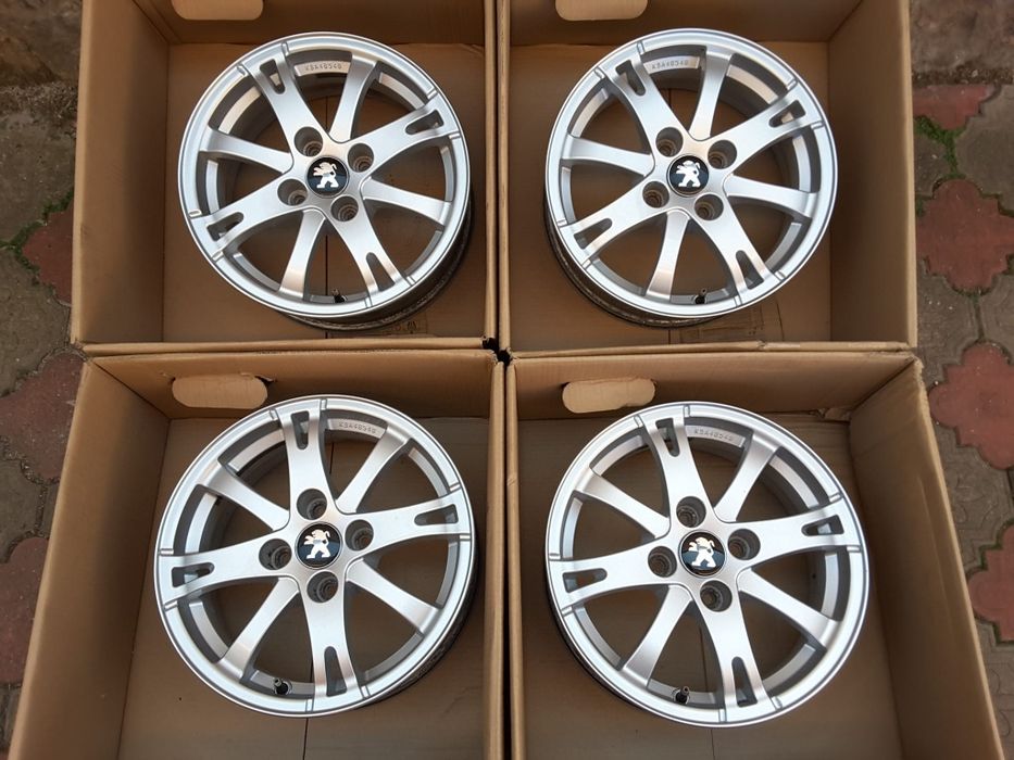 jante aliaj 15; 4x108; Peugeot 207, Peugeot 208 originale Peugeot