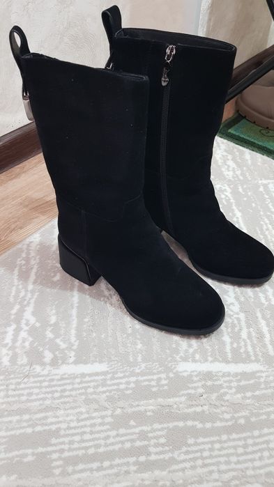 Сапоги замшевые,теплые