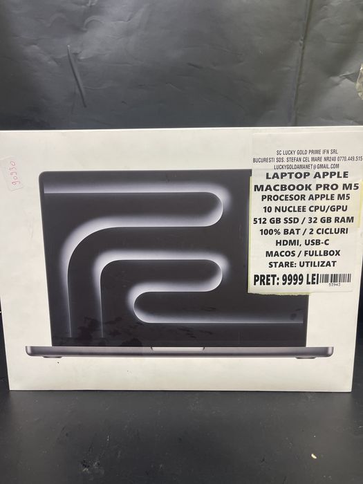 Laptop Macbook  PRO M5  512Gb / 32GB RAM 100%Bat (2C) #53943