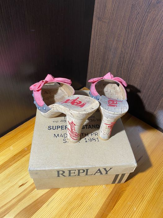 Replay оригинални нови дамски обувки от корк с кутия