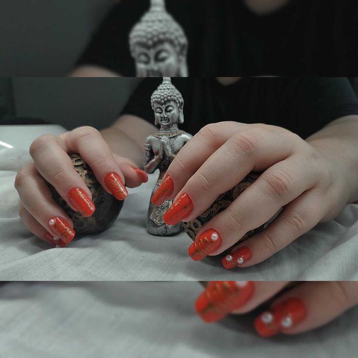 Unghii cu gel, ojă semi