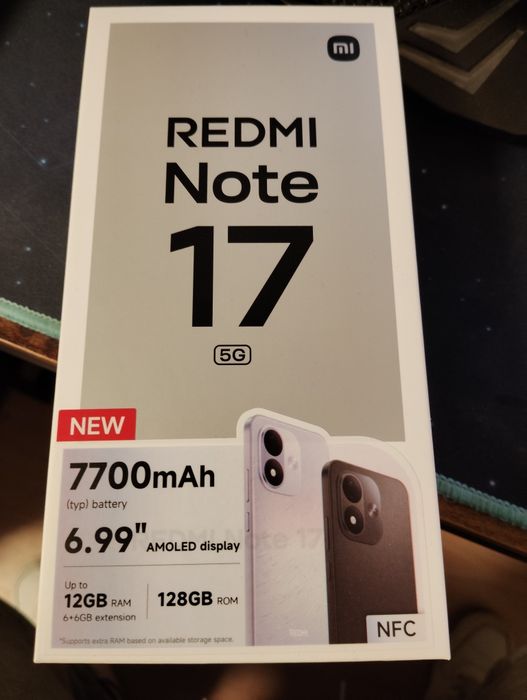 Xaiomi redmi 17 5g nou
