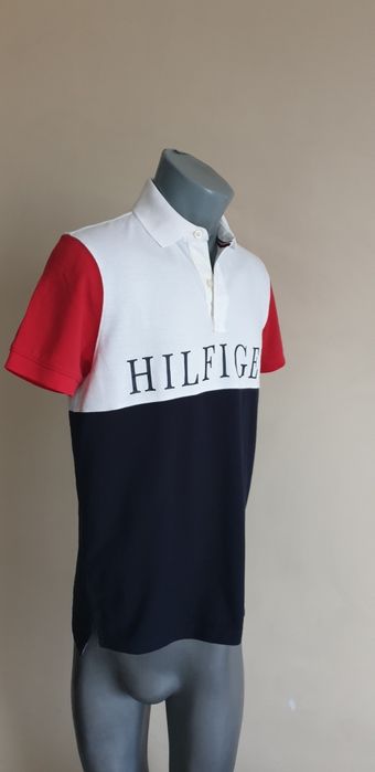Tommy Hilfiger Colorblock Pique / XS НОВО! ОРИГИНАЛ! Мъжка Тениска!
