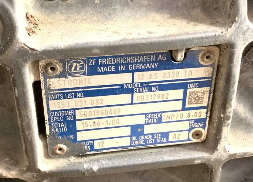 Cutie de viteze camion Iveco Stralis Automat 12AS2330TD (1353031032)