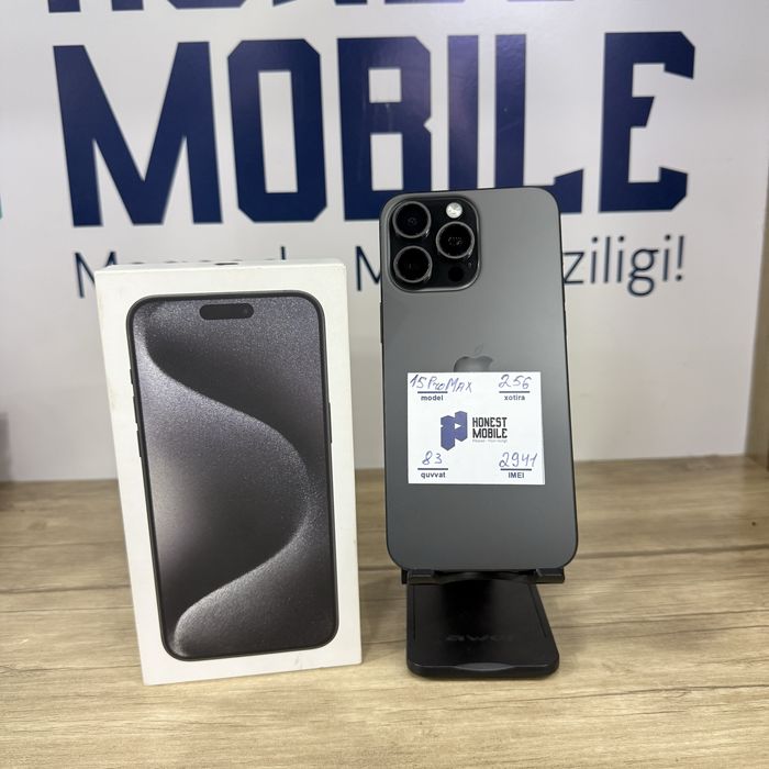 iPhone 15 Pro Max black NASIYA BOR