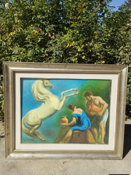 Tablou/Pictura Pe Panza Originala De Glauco Tarquini Artist Consacrat