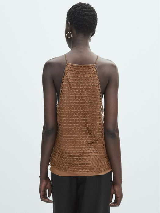 Top Massimo Dutti cu pietricele
