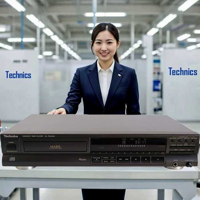 «Technics SU—300» с колонками, CD плеер «Technics SL—PG440A»