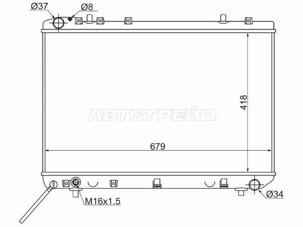 Радиатор Двигателя Ssangyong Korando