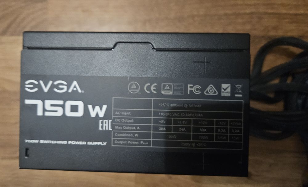 Блок питания ATX 750W EVGA 750 N1