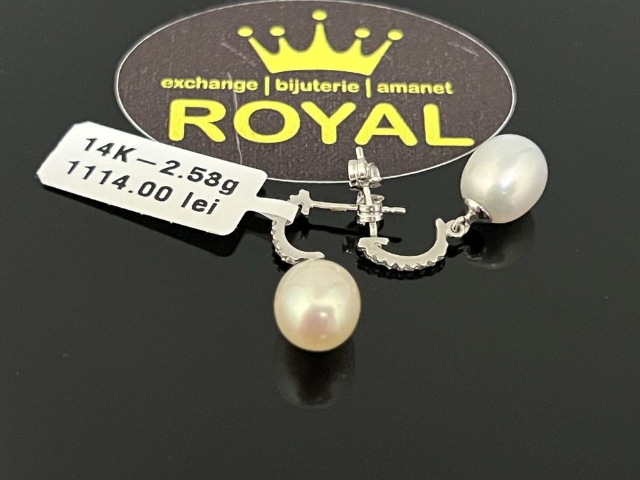 Bijuteria Royal CB : Cercei dama aur 14K  2,53 grame