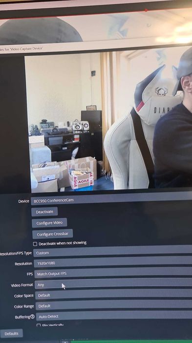 Camera web Logitech BCC950 Conference FullHD,Videochat,OBS,Telecomanda