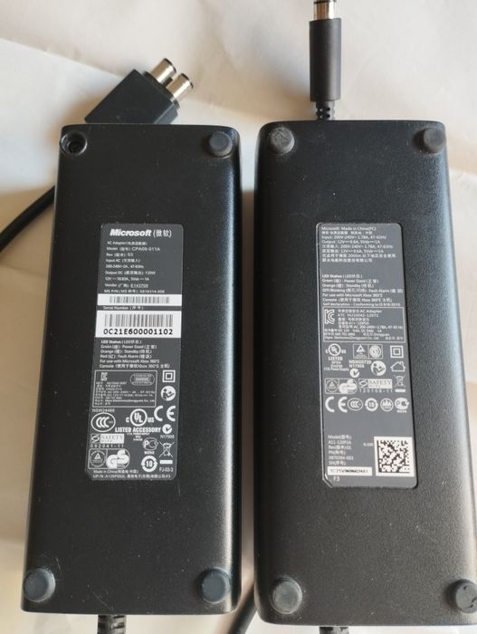 Alimentatoare Xbox, 12V - 9,6 A/10,83A/,5V 1A Original Microsoft