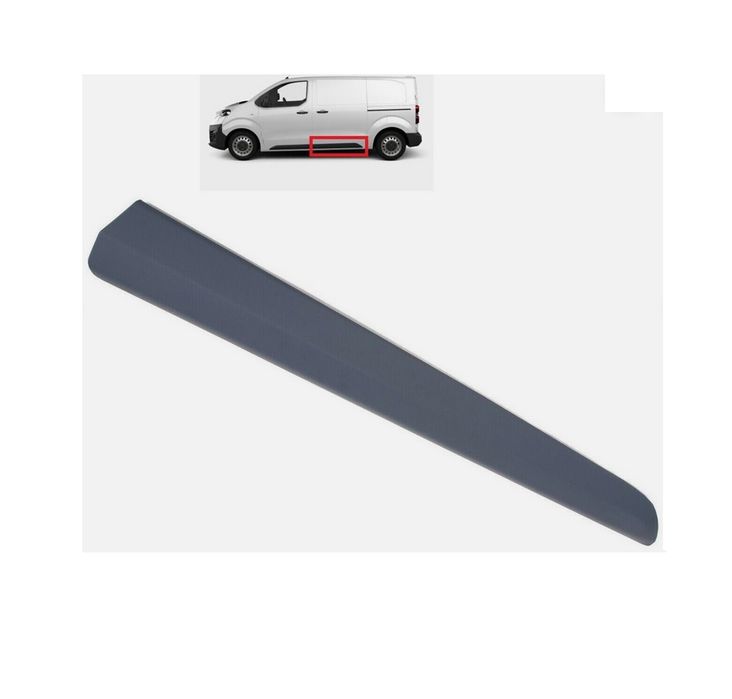 Bandou usa spate Citroen Spacetourer, 2016-; Fiat Scudo, 2021-; Opel Zafira Life, 2019-; Peugeot Expert/Traveller, 2016-; Toyota Proace/Verso, 2016-2023, model lung, mediu, stanga/dreapta, grunduit; usa spate; lungime 1100 mm; lung, mediu