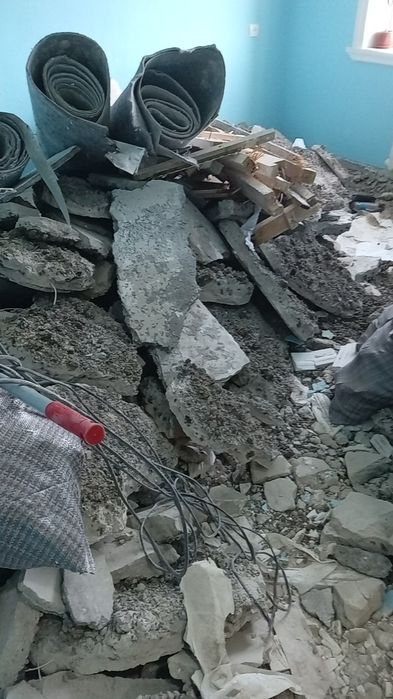 Демонтаж + перфоратор ва отбойник ишлари