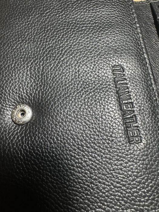 Черен портфейл  от естествена кожа