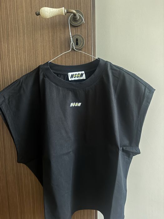 MSGM черна oversize тениска