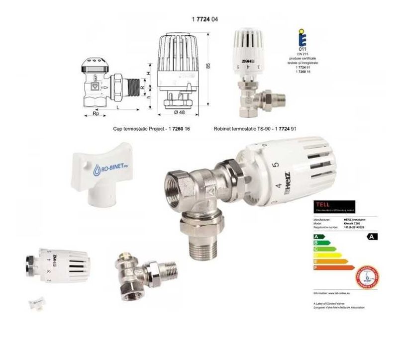 Set termostatic Herz Project