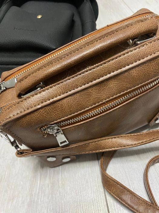 Сумка-чемодан мессенджер через плечо