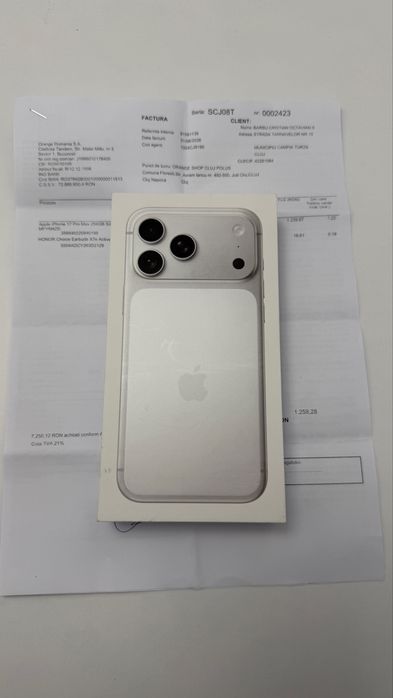 17 pro max sigilat factura vodafone romania 24 luni garantie
