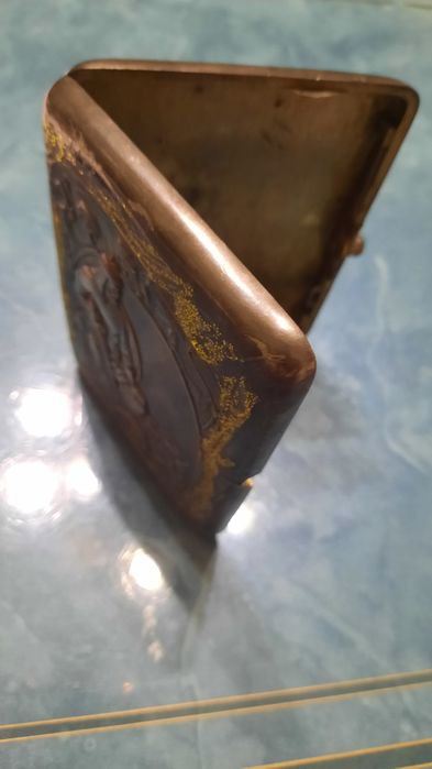 Портсигар серебряный, антиквариат