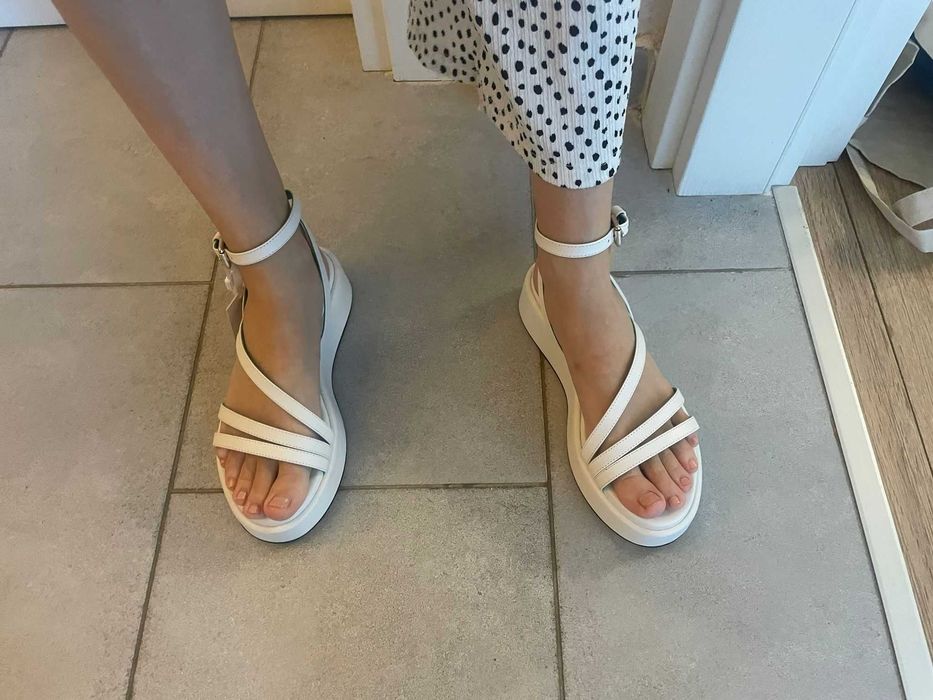 Sandale albe Tommy Hilfiger