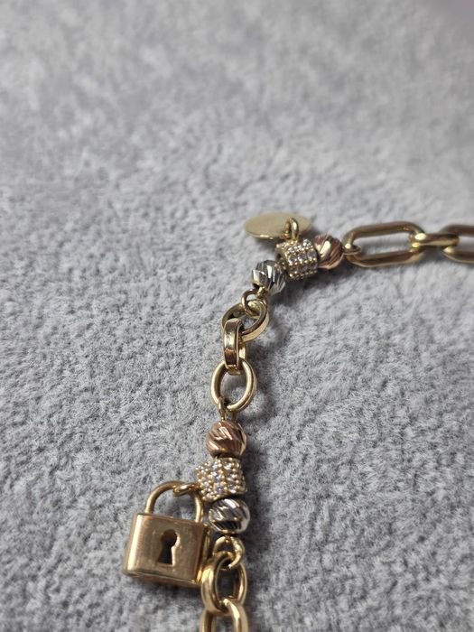 Brățară din Aur 14K 5.7 grame cu charm-uri