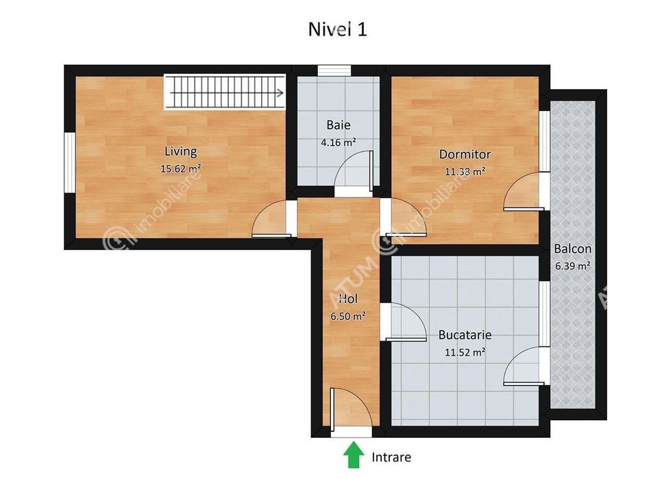 Apartament 2 camere balcon pod generos parcare zona Calea Cisnadiei
