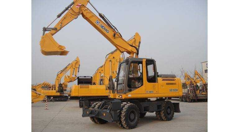 Колёсный экскаватор UZXCMG XE210W Куб  1. Длина стрелы 9,8 м