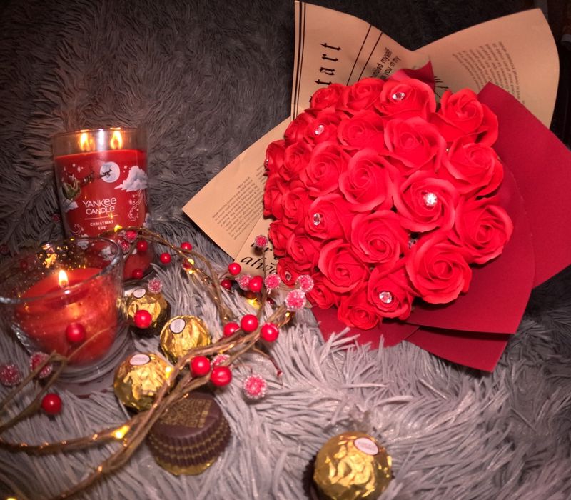 Aranjament flori de sapun idei de cadou buchet