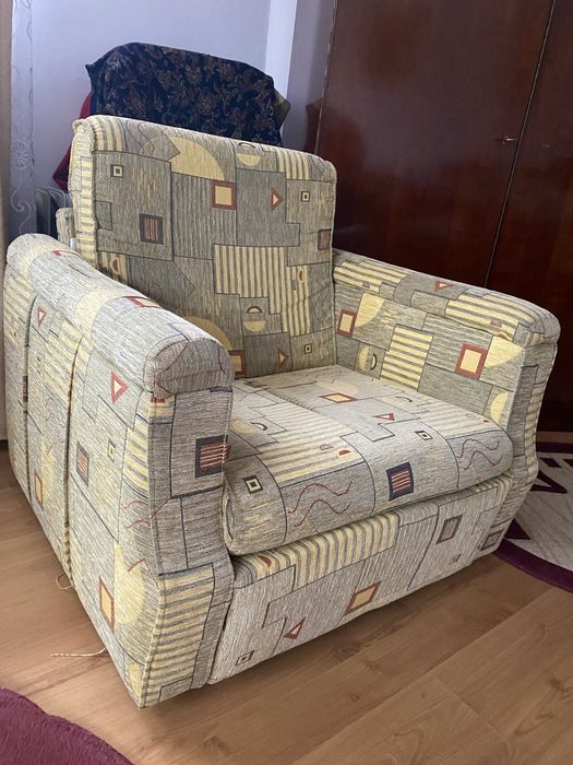 Set 6 scaune si 2 fotolii lemn masiv