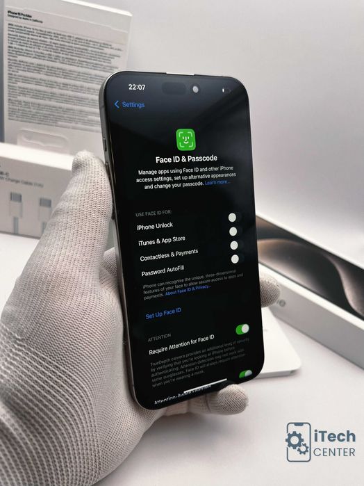 iPhone 15 Pro MAX, 256GB, Natural, 100% батерия, ОТЛИЧЕН, ГАРАНЦИЯ!