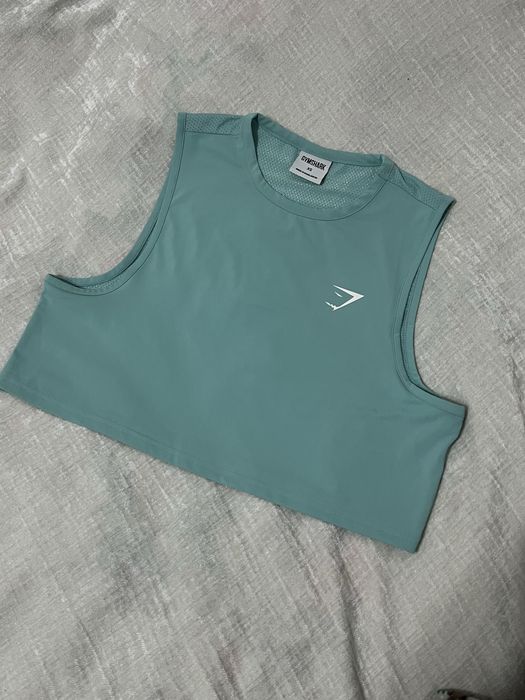 Maieu crop top gymshark turcoaz