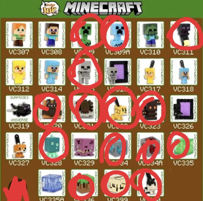 Фигурки киндер джой осд марио гарри поттер kinder joy minecraft